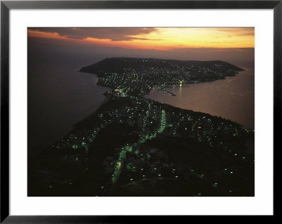 An Aerial View Of The Port City Of Sinop At Twilight by Randy Olson Pricing Limited Edition Print image