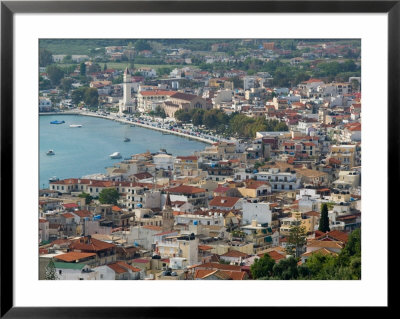 Morning Town View From Venetian Kastro Castle, Zakynthos, Ionian Islands, Greece by Walter Bibikow Pricing Limited Edition Print image