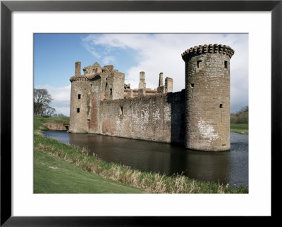 Caerlaverock Castle, Dating From The 13Th Century, Dumfriesshire, Scotland, United Kingdom by Jennifer Fry Pricing Limited Edition Print image