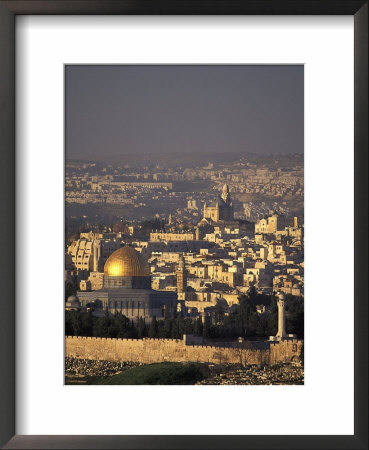 Old City Of Jerusalem From Mount Scopus In Israel by Richard Nowitz Pricing Limited Edition Print image