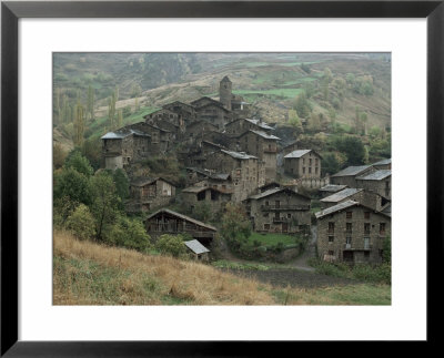 Village Surmounted By Romanesque Church, Pal, Andorra by Ursula Gahwiler Pricing Limited Edition Print image