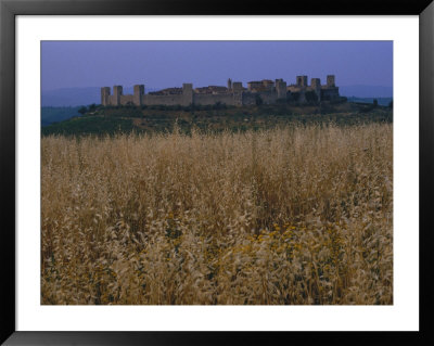 A Photograph Of Monteriggioni, A Beautifully Restored Medieval Fortified Town by O. Louis Mazzatenta Pricing Limited Edition Print image