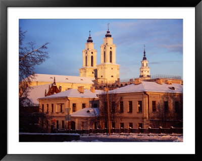Exteriors Of Former Town Hall And Twin-Towered Jesuit Church, Kaunas, Lithuania by Jonathan Smith Pricing Limited Edition Print image