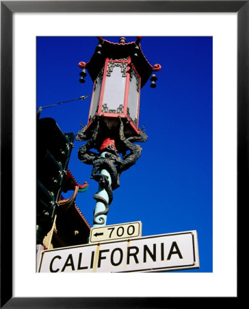 Street Lamp In Chinatown, San Francisco, United States Of America by Richard Cummins Pricing Limited Edition Print image