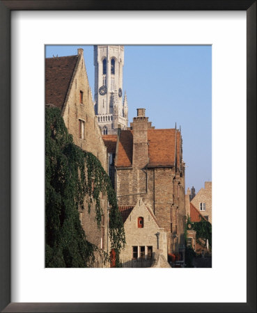 Belfry Tower, Rozenhoedkaai, Bruges (Brugge), Unesco World Heritage Site, Flanders, Belgium by Brigitte Bott Pricing Limited Edition Print image