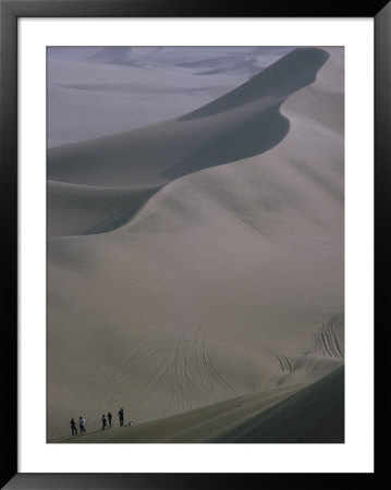 Sand-Boarders Dwarfed By 130M High Sand Dunes Of Huacachina, Huacachina, Ica, Peru by Mark Daffey Pricing Limited Edition Print image