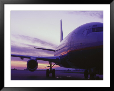 Canadian Air 737 At Sunrise, Vancouver, Canada by Stewart Cohen Pricing Limited Edition Print image
