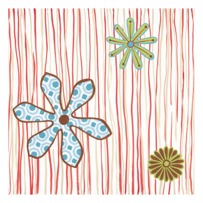 Alder Daisy And Stripes by Olivia Bergman Pricing Limited Edition Print image