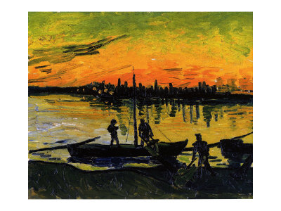 The Stevedores In Arles by Vincent Van Gogh Pricing Limited Edition Print image