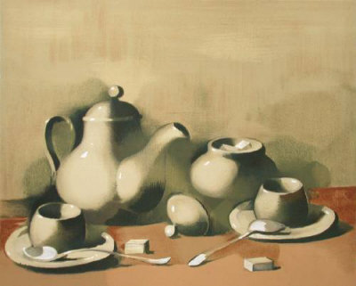 Les Deux Tasses De Café by Manolo Ruiz Pipo Pricing Limited Edition Print image