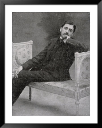 Marcel Proust French Writer Relaxing On An Ornate Sofa by Otto-Pirou Pricing Limited Edition Print image