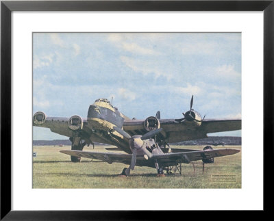 Messerschmitt 109 Poses Before The British Short Stirling Bomber It Brought Down by Hubmann Pricing Limited Edition Print image