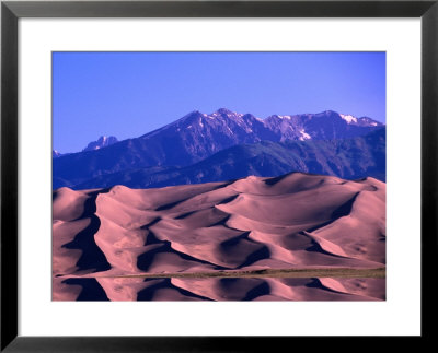 Sangre De Cristo Mountains Behind Dunes, Great Sand Dunes National Monument, Usa by Witold Skrypczak Pricing Limited Edition Print image
