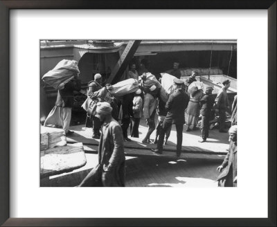 Taking On The Mail Port Said Egypt by Pontin Brown Pricing Limited Edition Print image