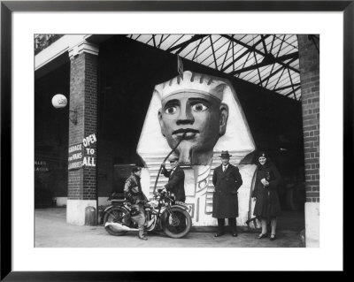 Curious Sphinx Petrol Pump At A London Garage During World War Two by Fred Musto Pricing Limited Edition Print image