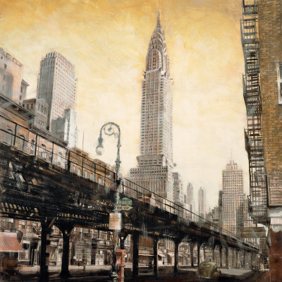 The Chrysler Building From The L by Mathew Daniels Pricing Limited Edition Print image