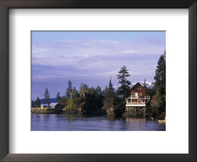 View From A Quiet Place Lodge Of Halibut Cove In Kachemak Bay, Alaska by Rich Reid Pricing Limited Edition Print image