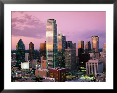 Downtown At Dusk From Reunion Tower, Dallas, Texas by Witold Skrypczak Pricing Limited Edition Print image