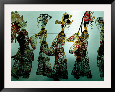 Traditional Shadow Puppets Cut From Leather In Muslim Quarter, Xi'an, China by Krzysztof Dydynski Pricing Limited Edition Print image