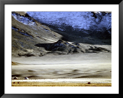 Yurts Of One Of The Eagle Hunters Grandfathers, Golden Eagle Festival, Mongolia by Amos Nachoum Pricing Limited Edition Print image