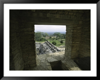 Looking Out Of The Ruins Over Palenque, Mexico by Michael Brown Pricing Limited Edition Print image