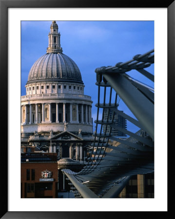 St. Paul's Cathedral And Millenium Bridge, London by Doug Mckinlay Pricing Limited Edition Print image