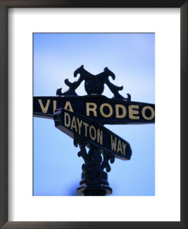 Rodeo Drive And Dayton Way In Beverly Hills, Los Angeles, California by Ray Laskowitz Pricing Limited Edition Print image