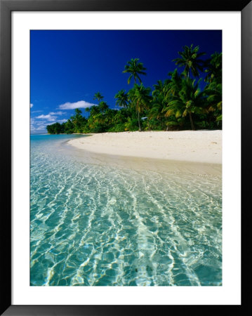 Tropical Beach, Cook Islands by Peter Hendrie Pricing Limited Edition Print image