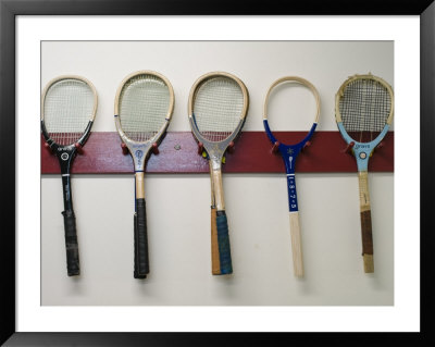 Racquets At Royal Tennis Court by Grant Dixon Pricing Limited Edition Print image