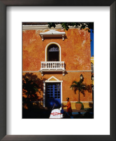 Colonial Building In Cartagena's Old City, Cartagena, Bolivar, Colombia by Krzysztof Dydynski Pricing Limited Edition Print image
