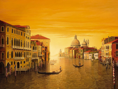 Venice Morning Sun by Leon Wells Pricing Limited Edition Print image
