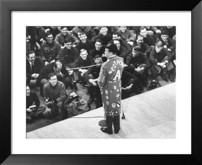 Comedian Bob Hope Performing For Cadets At West Point by Grey Villet Pricing Limited Edition Print image