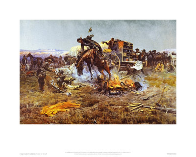 Camp Cook's Troubles by Charles Marion Russell Pricing Limited Edition Print image