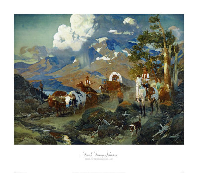 Emigrant Train At Donner Lake by David Johnson Pricing Limited Edition Print image