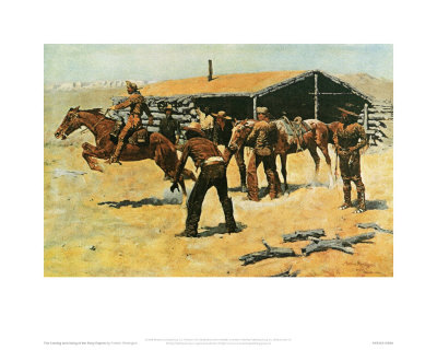Coming And Going Of The Pony Express by Frederic Sackrider Remington Pricing Limited Edition Print image
