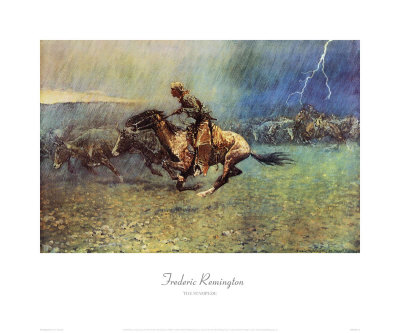 The Stampede by Frederic Sackrider Remington Pricing Limited Edition Print image