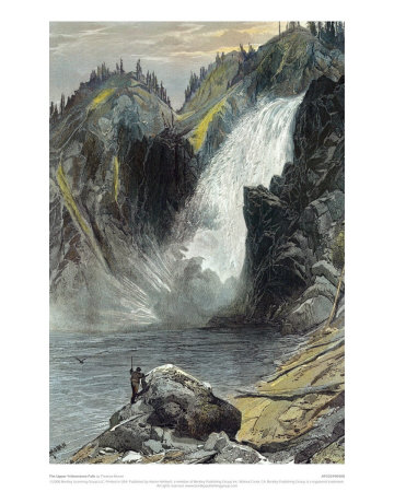 The Upper Yellowstone Falls by Thomas Moran Pricing Limited Edition Print image