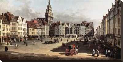 Dresden, The Old Market From Castle Street by Bernardo Bellotto Pricing Limited Edition Print image
