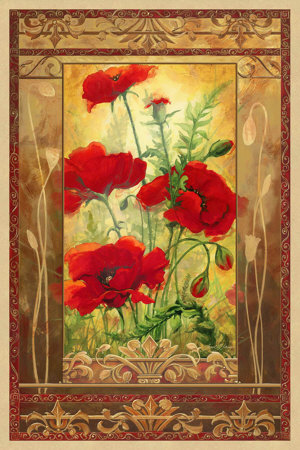 Ornamental Poppies Ii by Janet Stever Pricing Limited Edition Print image