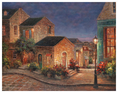 Lyon At Night by Michael Girvan Pricing Limited Edition Print image