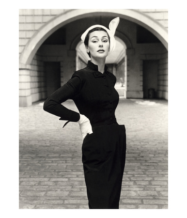 Anne Gunning In A Velveteen Evening Coat, 1952 by John French Pricing Limited Edition Print image