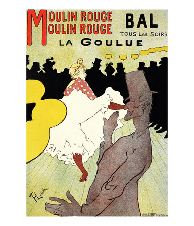 Reproduction Of A Poster Advertising La Goulue At The Moulin Rouge, Paris by Henri De Toulouse-Lautrec Pricing Limited Edition Print image