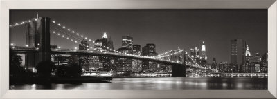 Brooklyn Bridge And Manhattan Skyline by Graeme Purdy Pricing Limited Edition Print image