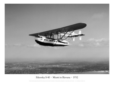 Sikorsky S-40, Miami To Havana, 1932 by Clyde Sunderland Pricing Limited Edition Print image