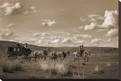 Sombrero Stagecoach by Barry Hart Pricing Limited Edition Print image