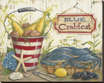 Blue Crabfest by Kate Mcrostie Pricing Limited Edition Print image
