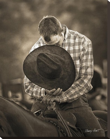 Praying Cowboy by Barry Hart Pricing Limited Edition Print image