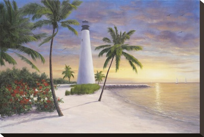 Lighthouse, Key Biscayne by Diane Romanello Pricing Limited Edition Print image