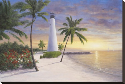 Lighthouse, Key Biscayne by Diane Romanello Pricing Limited Edition Print image