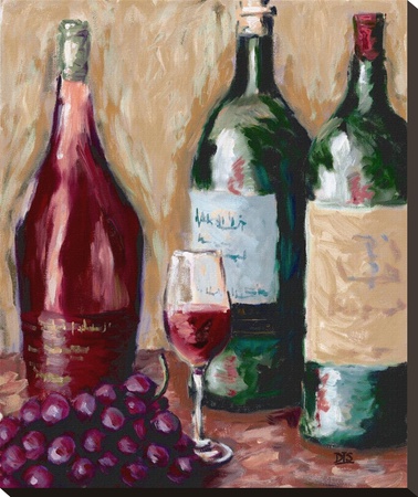 Wine And Grapes Ii by D.J. Smith Pricing Limited Edition Print image